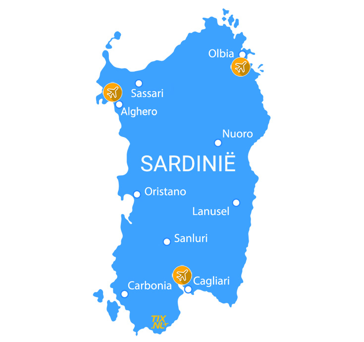 Vertrek Sardinië