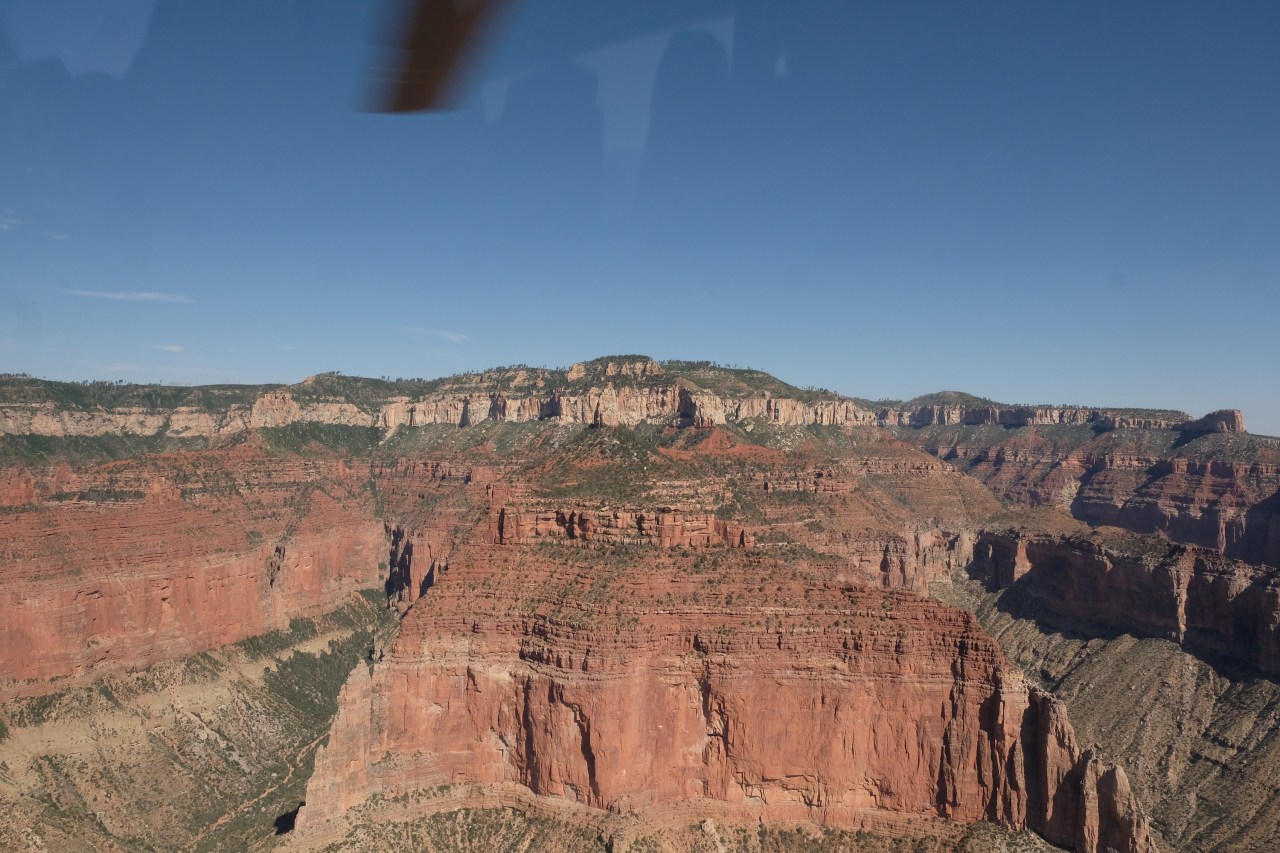 Dinsdag 18/7 Grand Canyon vanuit de lucht en op de&nbsp;grond