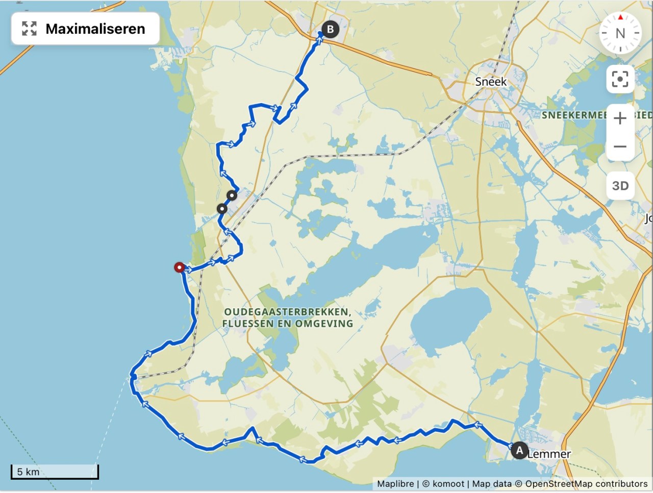 2025-07-21 Elfstedentocht Lemmer – Bolsward&nbsp;fietstocht