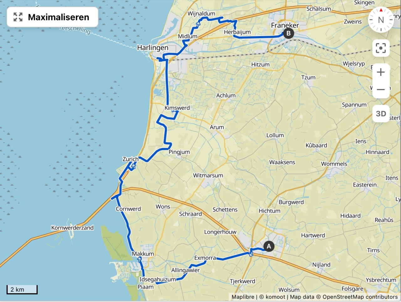 2025-07-22 Elfstedentocht Boslward – Harlingen&nbsp;fietstocht