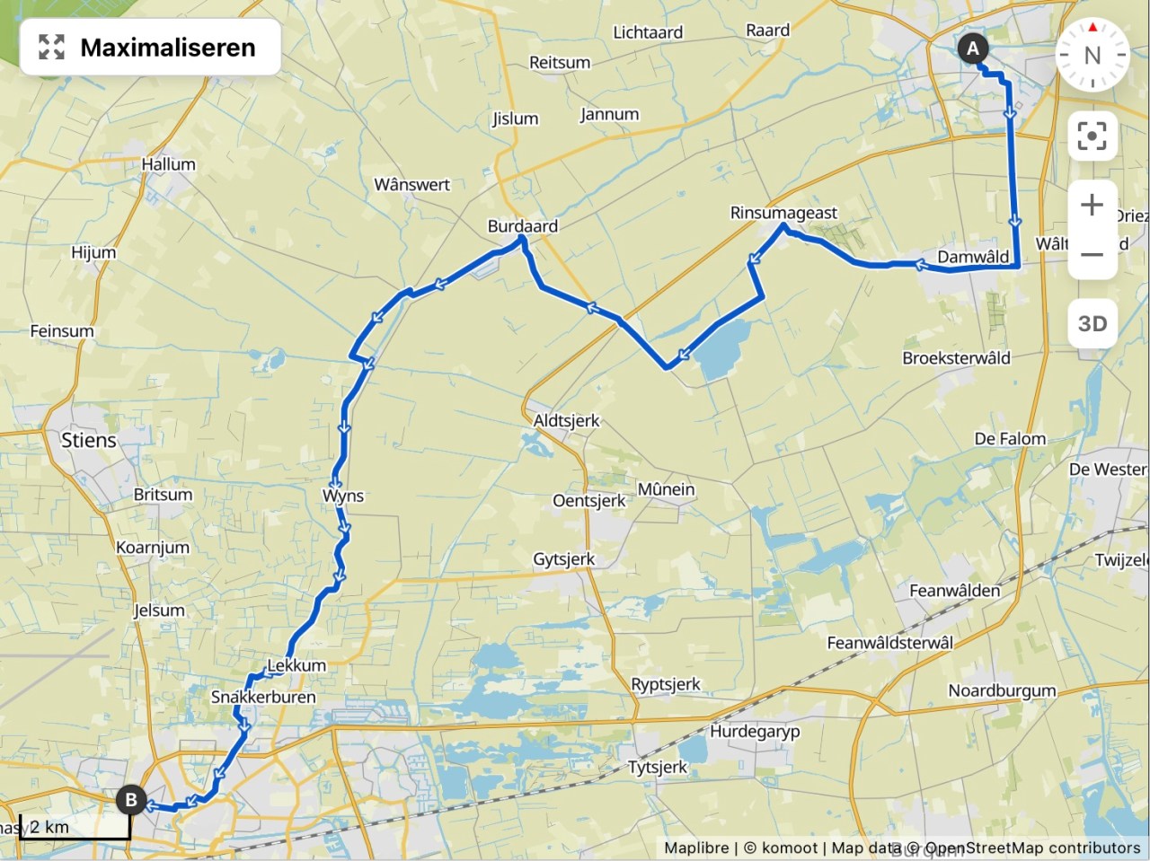 2025-07-24 Elfstedentocht Dokkum – Leeuwaarden&nbsp;fietstocht